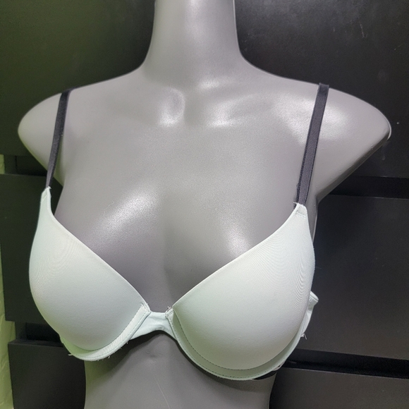 PINK Push-Up Bra Light Seasalt Green Size 34A Wear Everywhere - Picture 3 of 7